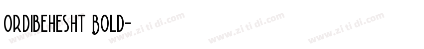 Ordibehesht Bold字体转换